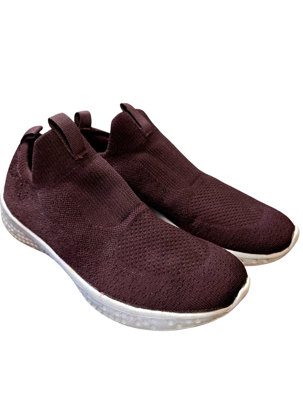 Avia 8 Knit Slip on Running Burgandy Women's Tennis Shoes Athletic Sneakers